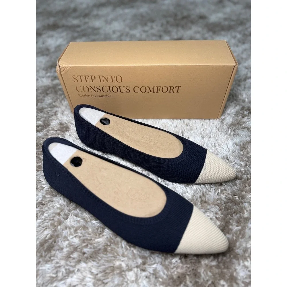 VIVAIA Pointed-Toe Ballet Flats (Aria 5°) – EU 43‎ / US 11